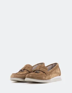 Loafers-L'INTERVALLE Everlane Cognac Suede