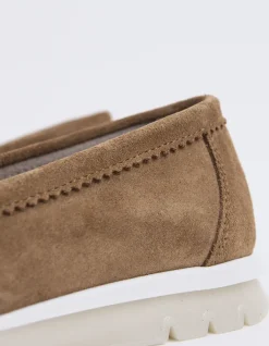 Loafers-L'INTERVALLE Everlane Cognac Suede