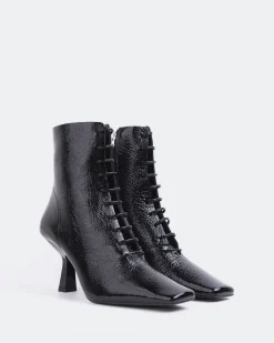Ankle Boots-L'INTERVALLE Fairlie Black Naplack