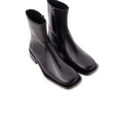 Ankle Boots-L'INTERVALLE Fargo Black Leather