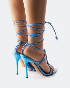 Strappy|High Heels-L'INTERVALLE Farida Blue Leather