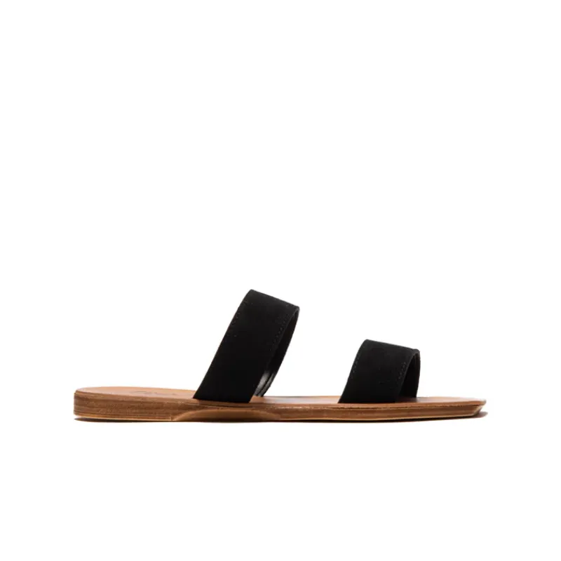 Flats-L'INTERVALLE Fayola Black Suede
