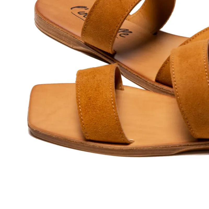 Flats-L'INTERVALLE Fayola Tan Suede