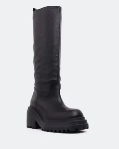 Tall Boots-L'INTERVALLE Fenton Black Leather