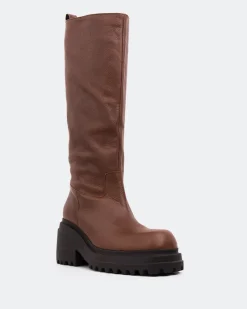 Tall Boots-L'INTERVALLE Fenton Tan Leather