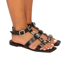 Flats-L'INTERVALLE Feya Black Leather