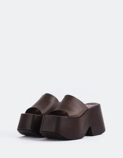 Platform-L'INTERVALLE Fidèle Brown Leather