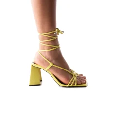 Strappy-L'INTERVALLE Filomena Yellow Leather