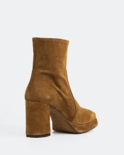Ankle Boots-L'INTERVALLE Filton Brown Suede
