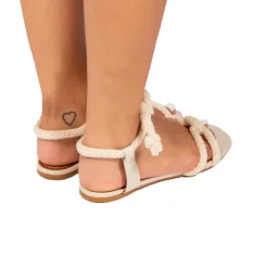 Flats-L'INTERVALLE Fisher Off White Rope