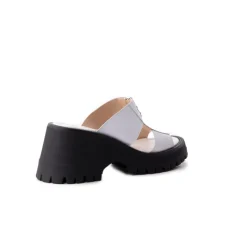 Platform|Mules-L'INTERVALLE Fiuggi White Leather
