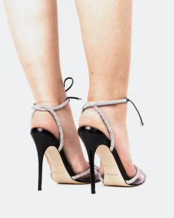 Strappy|High Heels-L'INTERVALLE Flamingo, Black Naplack/Naplack Noir