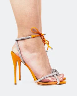 Strappy|High Heels-L'INTERVALLE Flamingo, Orange Naplack/Naplack Orange