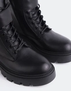 Lace-up|Ankle Boots-L'INTERVALLE Flensburg Black Leather