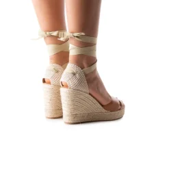 Wedges-L'INTERVALLE Floriano Camel Leather