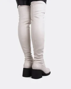 Over-the-knee|Stretch-L'INTERVALLE Fontaine Off White Stretch