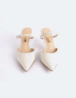 Mules-L'INTERVALLE Forsythia Off White Leather