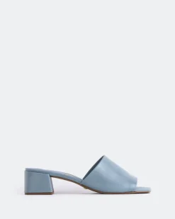 Mid Heels-L'INTERVALLE Fortunata Blue Leather