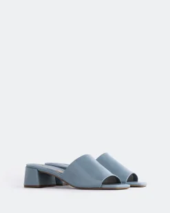 Mid Heels-L'INTERVALLE Fortunata Blue Leather