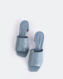 Mid Heels-L'INTERVALLE Fortunata Blue Leather