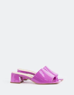 Mid Heels|Mules-L'INTERVALLE Fortunata Lavender Naplack