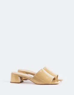 Mid Heels|Mules-L'INTERVALLE Fortunata Nude Naplack
