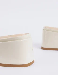 Mid Heels|Mules-L'INTERVALLE Fortunata Off White Naplack