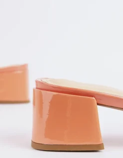 Mid Heels|Mules-L'INTERVALLE Fortunata Salmon Naplack