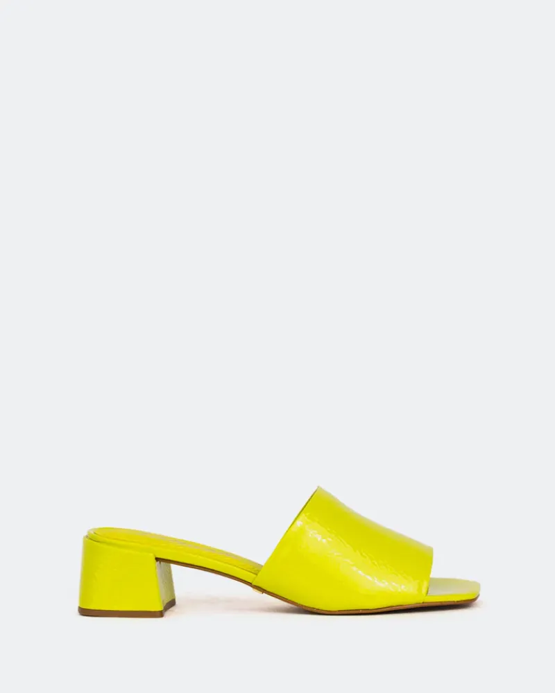 Mid Heels|Mules-L'INTERVALLE Fortunata Yellow Naplack