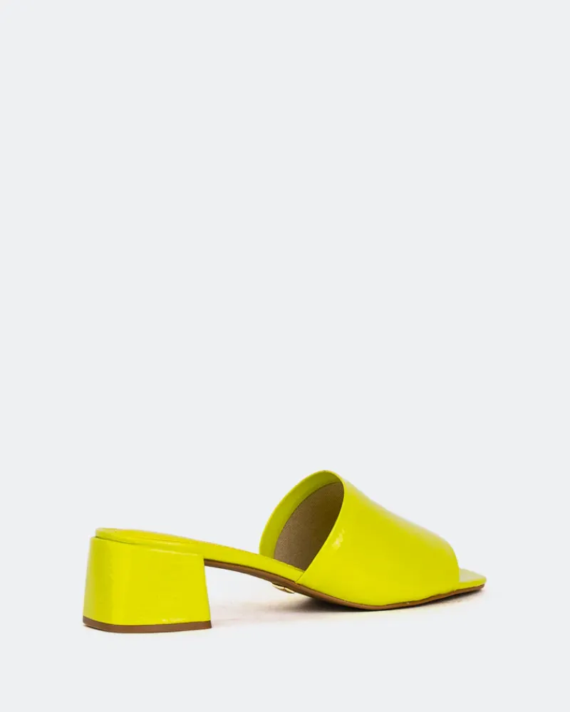 Mid Heels|Mules-L'INTERVALLE Fortunata Yellow Naplack