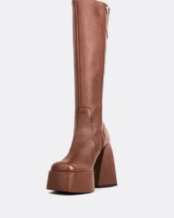 Platform|Tall Boots-L'INTERVALLE Freaky Tan Leather