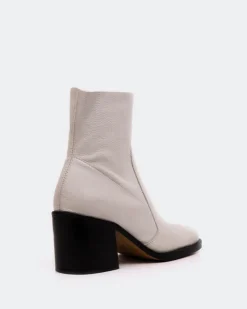 Ankle Boots-L'INTERVALLE Furley Off White Leather