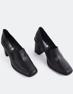 Pumps-L'INTERVALLE Gabiano Black Leather