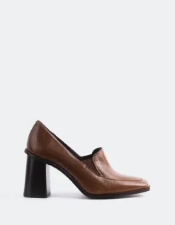 Pumps-L'INTERVALLE Gabiano Chestnut Leather
