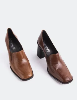 Pumps-L'INTERVALLE Gabiano Chestnut Leather
