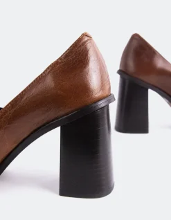 Pumps-L'INTERVALLE Gabiano Chestnut Leather
