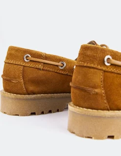 Loafers-L'INTERVALLE Gaia Chestnut Suede