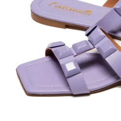 Flats|Mules-L'INTERVALLE Galia Lilac Leather