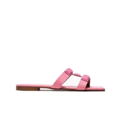 Flats|Mules-L'INTERVALLE Galia Pink Leather