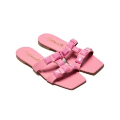 Flats|Mules-L'INTERVALLE Galia Pink Leather