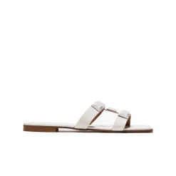 Flats|Mules-L'INTERVALLE Galia White Leather