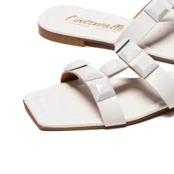 Flats|Mules-L'INTERVALLE Galia White Leather