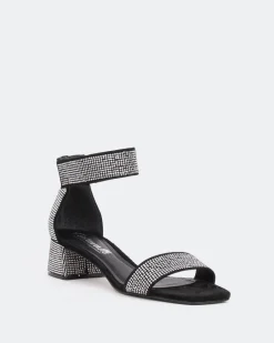 Mid Heels-L'INTERVALLE Garcelle, Black Suede/Suède Noir