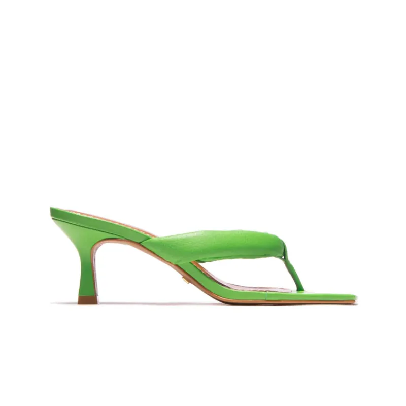 Mid Heels-L'INTERVALLE Gardenia Green Leather