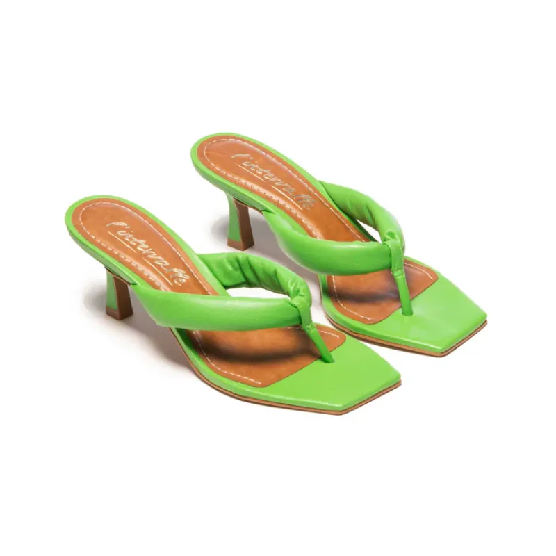 Mid Heels-L'INTERVALLE Gardenia Green Leather