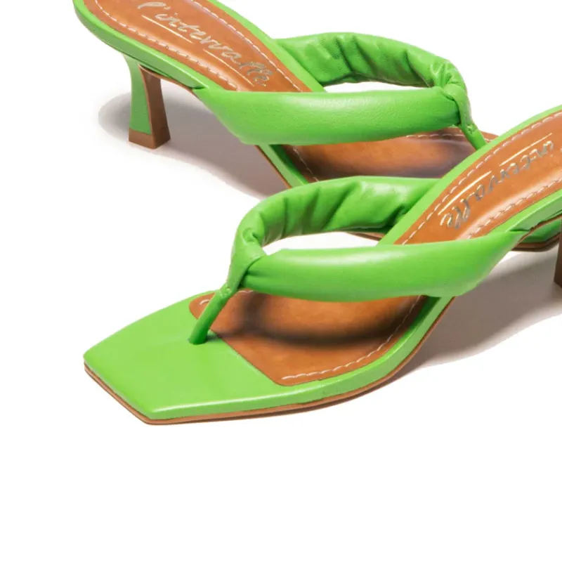 Mid Heels-L'INTERVALLE Gardenia Green Leather