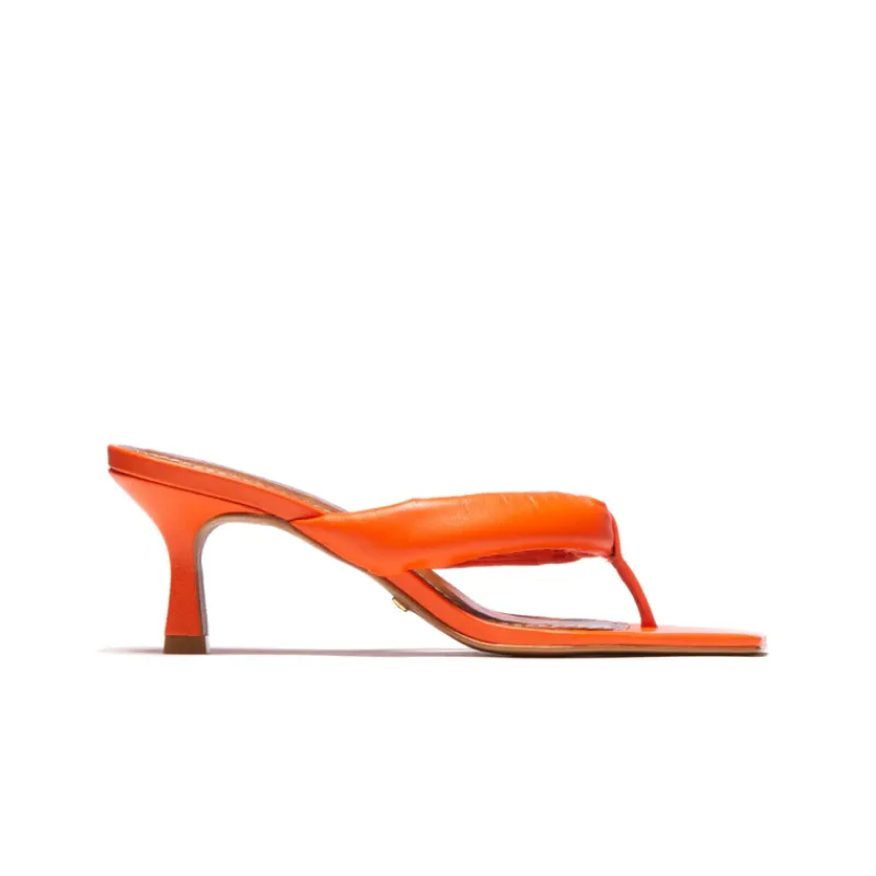 Mid Heels-L'INTERVALLE Gardenia Orange Leather