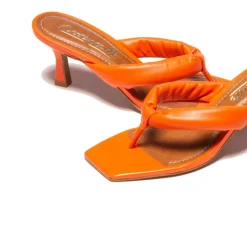 Mid Heels-L'INTERVALLE Gardenia Orange Leather