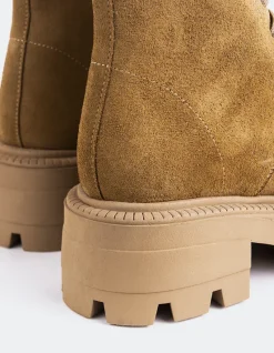 Lace-up|Ankle Boots-L'INTERVALLE Garrett Taupe Suede