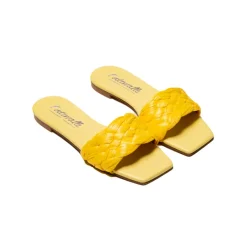 Flats-L'INTERVALLE Gella Yellow Rafia